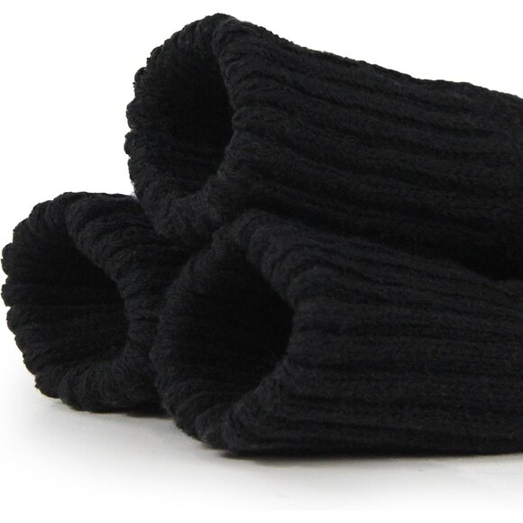 BenSorts Women 3 Packs Black Winter Thick Warm Polyester Boots Socks - Picture 3 of 5